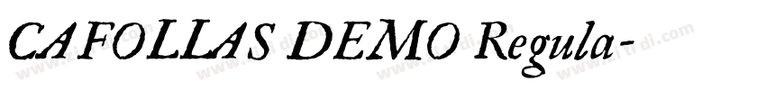CAFOLLAS DEMO Regula字体转换